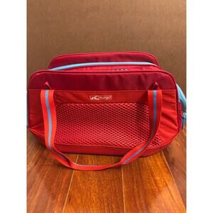 Kurgo Red Explorer Pet Carrier Soft Sided Travel duffle bag 12 lbs 18x10x11